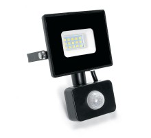 Прожектор светодиодный LL-906 с датчиком 20W 6400K 230V черный IP44 121*160*53мм  29556  FERON