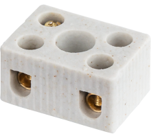 Клемма керамическая винтовая КВ 4 - 12 мм 2 пары контактов 41А до 350 °C КЗВ NTB-HCR-2-41/WH  61708  Navigator