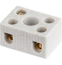 Клемма керамическая винтовая КВ 4 - 12 мм 2 пары контактов 41А до 350 °C КЗВ NTB-HCR-2-41/WH  61708  Navigator