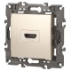 14-3114-04 Розетка HDMI, IP20, Эра Elegance, шампань  Б0034335  ЭРА