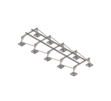 Опорная конструкция для установки оборудования TECHNORAPTOR STEELFOOT 1200х4000 тип 2  KM-TR-STF-SSEI-1200-4000-2  КМ - профиль