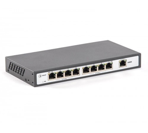 SKAT PoE-8E-1E коммутатор PoE Plus, мощность 120Вт, порты: 8-Ethernet, 1-Uplink  2031  Бастион