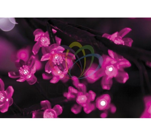 Светодиодное дерево "Сакура", высота 3,6м, диаметр кроны 3,0м, фиолетовые светодиоды, IP 64, понижающий трансформатор в компл.  531-216  NEON-NIGHT