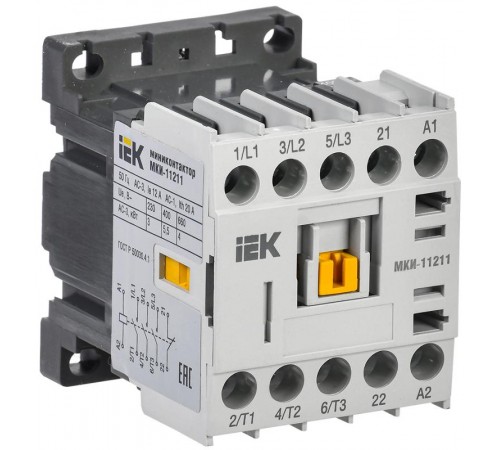 Миниконтактор МКИ-11211 12А 400В/АС3 1Н3   KMM11-012-400-01  IEK