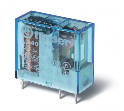 Миниатюрное универсальное электромеханическое реле; монтаж на печатную плату или в розетку; выводы с шагом 3.5мм  403170142300PAC  Finder