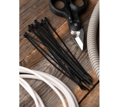 Хомут нейлоновый ЧЕРНЫЙ 2,5х160 (уп./100шт) EKF Simple  plc-cb-2.5x160  EKF