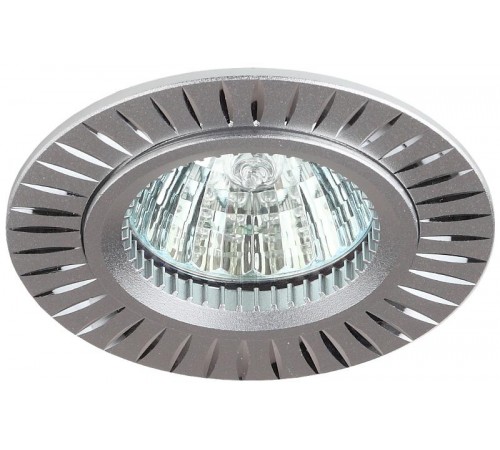 Светильник встраиваемый под лампу KL31 AL/SL MR16,12V/220V, 50W серебро  C0043816  ЭРА