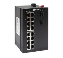 Промышленный неуправляемый коммутатор U-2GX/SFP-16GT, 2 порта 1000Base-X SFP, 16 портов 10/100/1000Base-T(X) RJ45, монтаж на динрейку TSX TSX-U-2GX/S