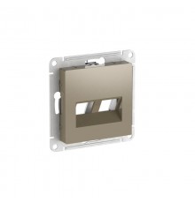 AtlasDesign Шампань Накладка двойная для информационных функций типа Keystone  ATN000590  SE