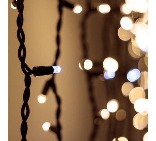 Светодиодная гирлянда ARD-CURTAIN-PRO-2000x3000-BLACK-760LED-FLASH WARM/WHITE (230V, 70W)  026059  Arlight