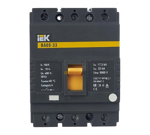 Авт. выкл. ВА88-33  3Р  160А  35кА    SVA20-3-0160  IEK