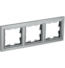 BRITE Рамка 3-ая РУ-3-БрС сталь  BR-M32-K46  IEK