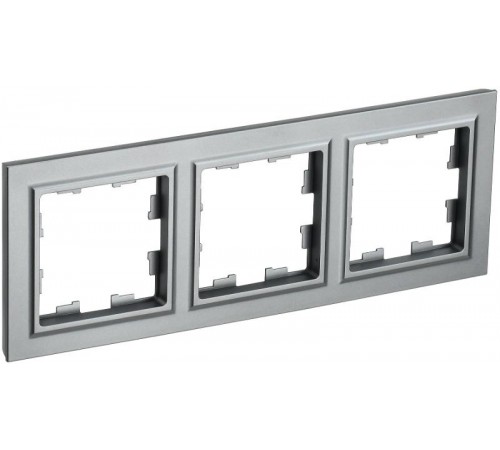 BRITE Рамка 3-ая РУ-3-БрС сталь  BR-M32-K46  IEK