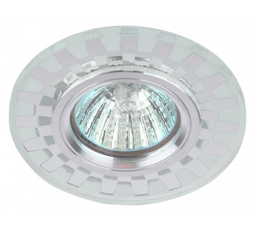 Светильник точечный встраиваемый DK LD47 SL декор cо светодиодной подсветкой MR16, зеркальный  Б0037358  ЭРА