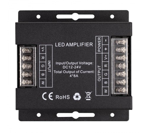 Усилитель ARL-5022-RGBW (12-24V, 4x8A, 384-768W)  027141  Arlight
