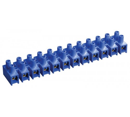 Зажим винтовой ЗВИ-100 н/г 10-25мм2 12пар  синие  UZV6-100-25  IEK