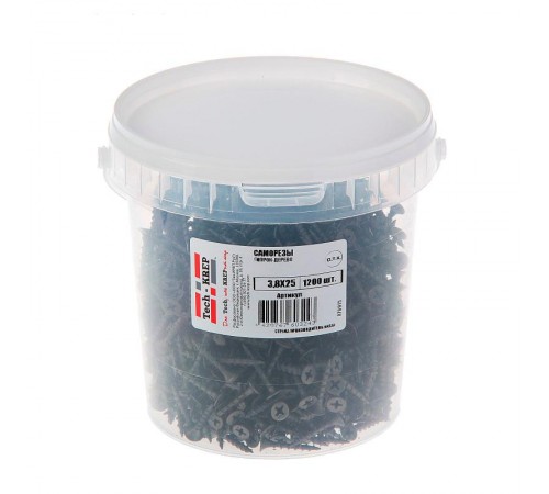 Саморез ШСГД 3,8х25 (1200 шт) - ведро ( 1,536 кг)  124376  Tech-KREP
