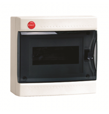 Щиток настенный с дверцей 8модулей IP41, белый с клеммным блоком 1х87508 и замком  84908  DKC