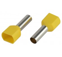 Наконечник-гильза ЭРА NO-225-17 (двойной) НШвИ(2) 6,0-14 с изолированным фланцем (упаковка 10 шт.)   Б0063322  ЭРА