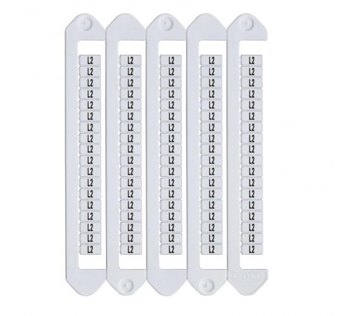 Маркировка для клемм, ширина 5 мм, символы "L2", вертикальная ориентация  NUTB-5-L2V  DKC