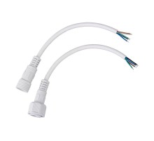 Соединительный кабель (5pin) герметичный (IP67) 5х0.5 мм 300 V белый  11-9450  REXANT