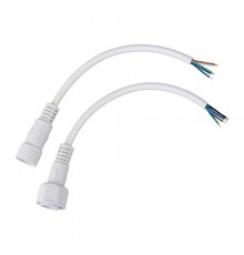 Соединительный кабель (5pin) герметичный (IP67) 5х0.5 мм 300 V белый  11-9450  REXANT