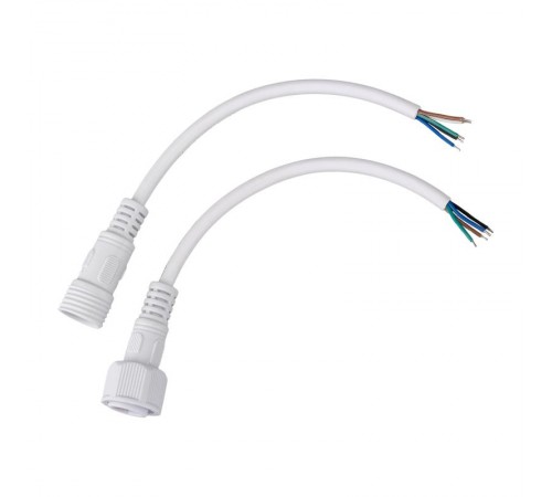 Соединительный кабель (5pin) герметичный (IP67) 5х0.5 мм 300 V белый  11-9450  REXANT