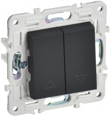 SKANDY Выключатель жалюзи 10А SK-V12G графит  SK-V15-0-10-K53  IEK