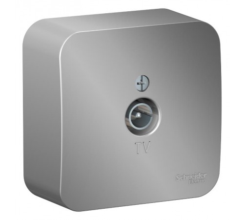 Blanca Алюминий О/У с изолирующей пластиной Розетка TV  BLNTA000013  SE