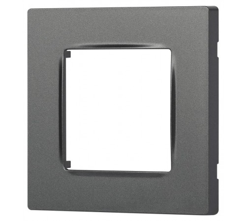 Рамка для розеток и выключателей  Серия 12 12-5201-12 на 1 пост, Классик, графит  Б0067785  ЭРА