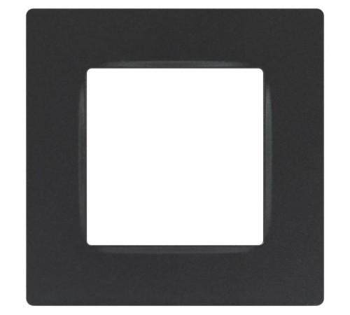 Рамка для розеток и выключателей  Серия 12 12-5201-12 на 1 пост, Классик, графит  Б0067785  ЭРА