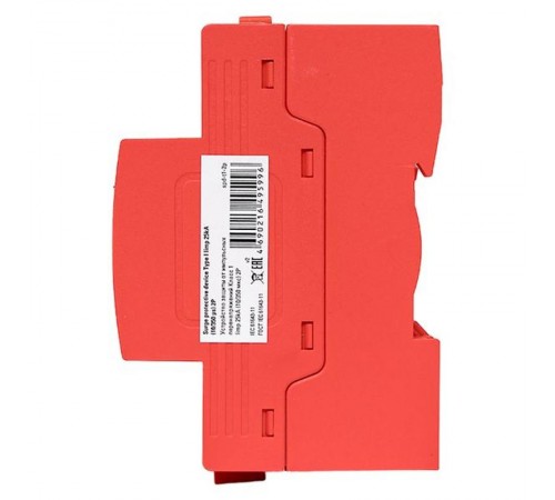 Устройство защиты от импульсных перенапряжений Класс 1 Iimp 25kA (10/350s) 2P  spd-t1-2p  EKF