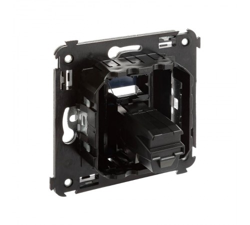 HDMI розетка одинарная в стену, тип А-А, "Avanti", "Черный квадрат"  4402253  DKC