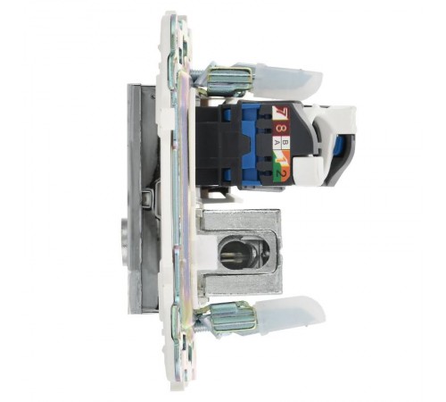 SKANDY Розетка двойная TV+RJ45 кат.5E SK-A14N никель  SK-AK20-1-K50  IEK