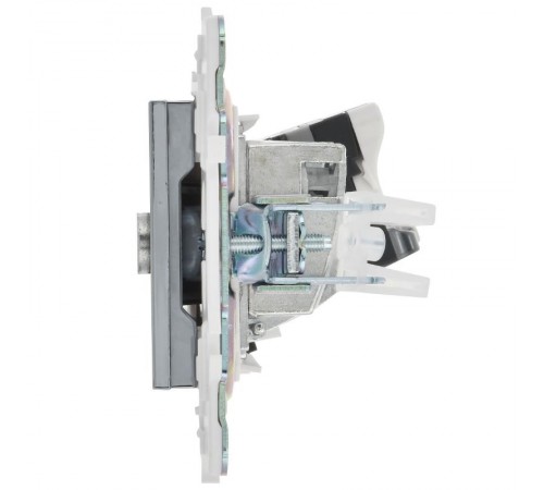 SKANDY Розетка двойная TV+RJ45 кат.6 SK-A15N никель  SK-AK20-2-K50  IEK