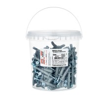 Дюбель-гвоздь 6х40 гриб. манжета (полипропилен) (150 шт) - ведро ( 0,576 кг)  101989  Tech-KREP