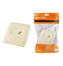 Розетка телефонная RJ11  сл. кость "Онега"   SQ1805-0049  TDM