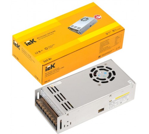 Драйвер для светодиодных лент LED ИПСН-PRO 360Вт 12В IP20 блок-клеммы  LSP1-360-12-20-33-PRO  IEK