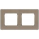 Рамка для розеток и выключателей  Серия 12 12-5202-04 на 2 поста, Классик, шампань  Б0067722  ЭРА