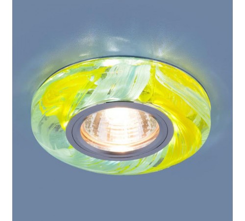 Светильник точечный встраиваемый 2191 MR16 YL/BL желтый/голубой  a036738  Elektrostandard