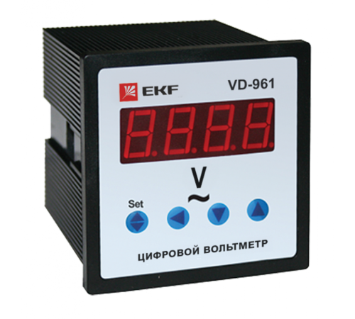 Вольтметр VM-D961 цифровой на панель 96х96 однофазный EKF PROxima  vd-961  EKF