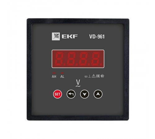 Вольтметр VM-D961 цифровой на панель 96х96 однофазный EKF PROxima  vd-961  EKF