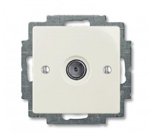 ABB Basic 55 Шале (белый) Розетка TV оконечная  1724-0-4317   2CKA001724A4317  ABB