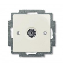 ABB Basic 55 Шале (белый) Розетка TV оконечная  1724-0-4317   2CKA001724A4317  ABB