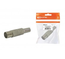 Гнездо TV антенное металл с пружиной, инд. упаковка  SQ1809-0029  TDM
