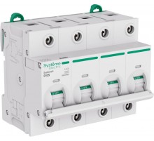 Systeme9 Автоматический выключатель (АВ) 27мм D 125A 4P 10 kA 400В  S9H33492  SE