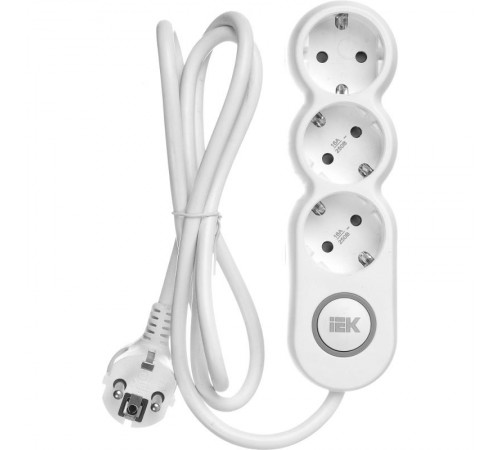 Удлинитель У03В 3 места 2P+PE/1,5м 3х1,5мм2 16А/250В UNO  WYP53-16-03-D15-ZK  IEK