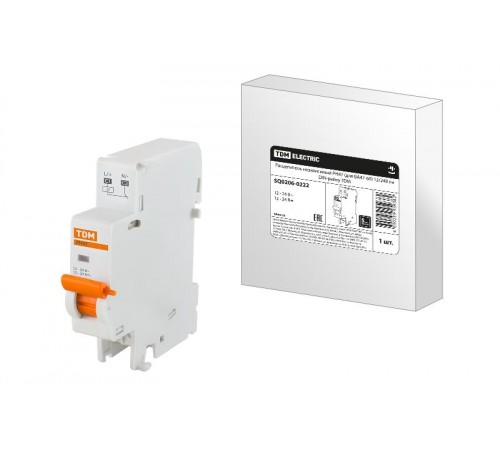 Расцепитель независимый РН47 (для ВА47-60) 12/24В на DIN-рейку  SQ0206-0222  TDM