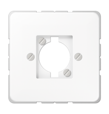 Крышка штепсельного разъема для громкоговорителя и несущее шасси для штекера; белая  CD568-1WW  Jung