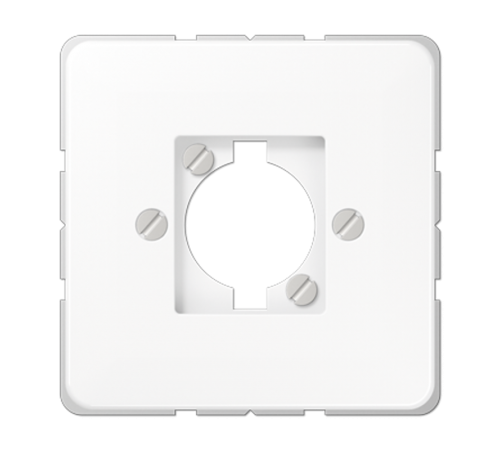 Крышка штепсельного разъема для громкоговорителя и несущее шасси для штекера; белая  CD568-1WW  Jung